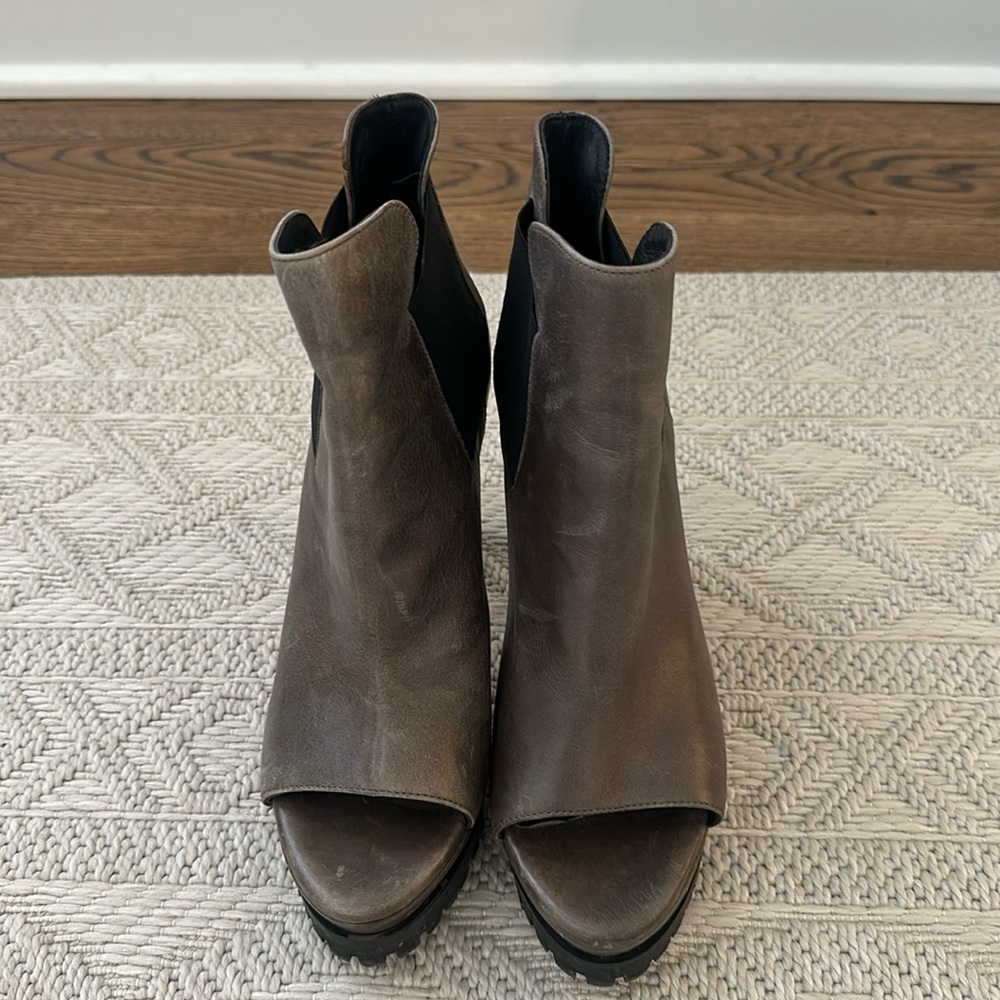ALL SAINTS PEEP TOE BOOTIES